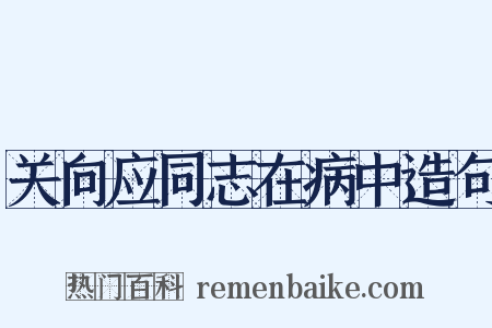 关向应同志在病中造句是什么意思的图片
